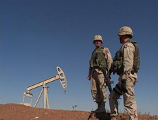 Soldiers in Iraqi Oil Field