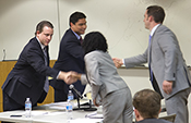 students compete in LawMeet