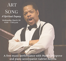 Art Song - A Spiritual Legacy Concert Flyer