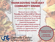 Nov 2017 Thanksgiving Community Dinner