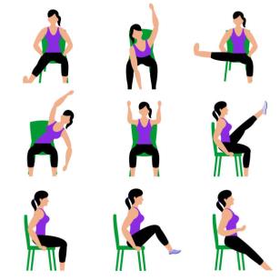 Chair discount yoga workout