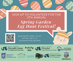 2022 egg hunt volunter recruit banner