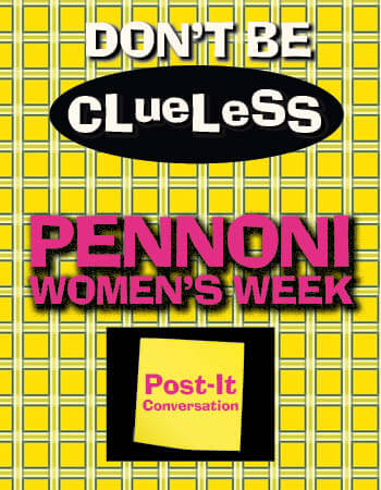 Pennoni Women's Week Post-It Note Conversation