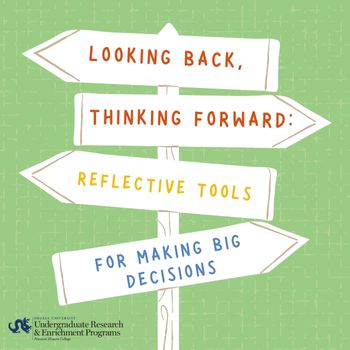 Looking Back, Thinking Forward: Reflective Tools for Making Big Decisions