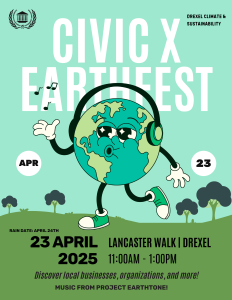 Civic x EarthFest 2025 Flyer