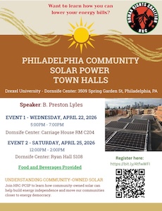 philadelphia community solar power town halls