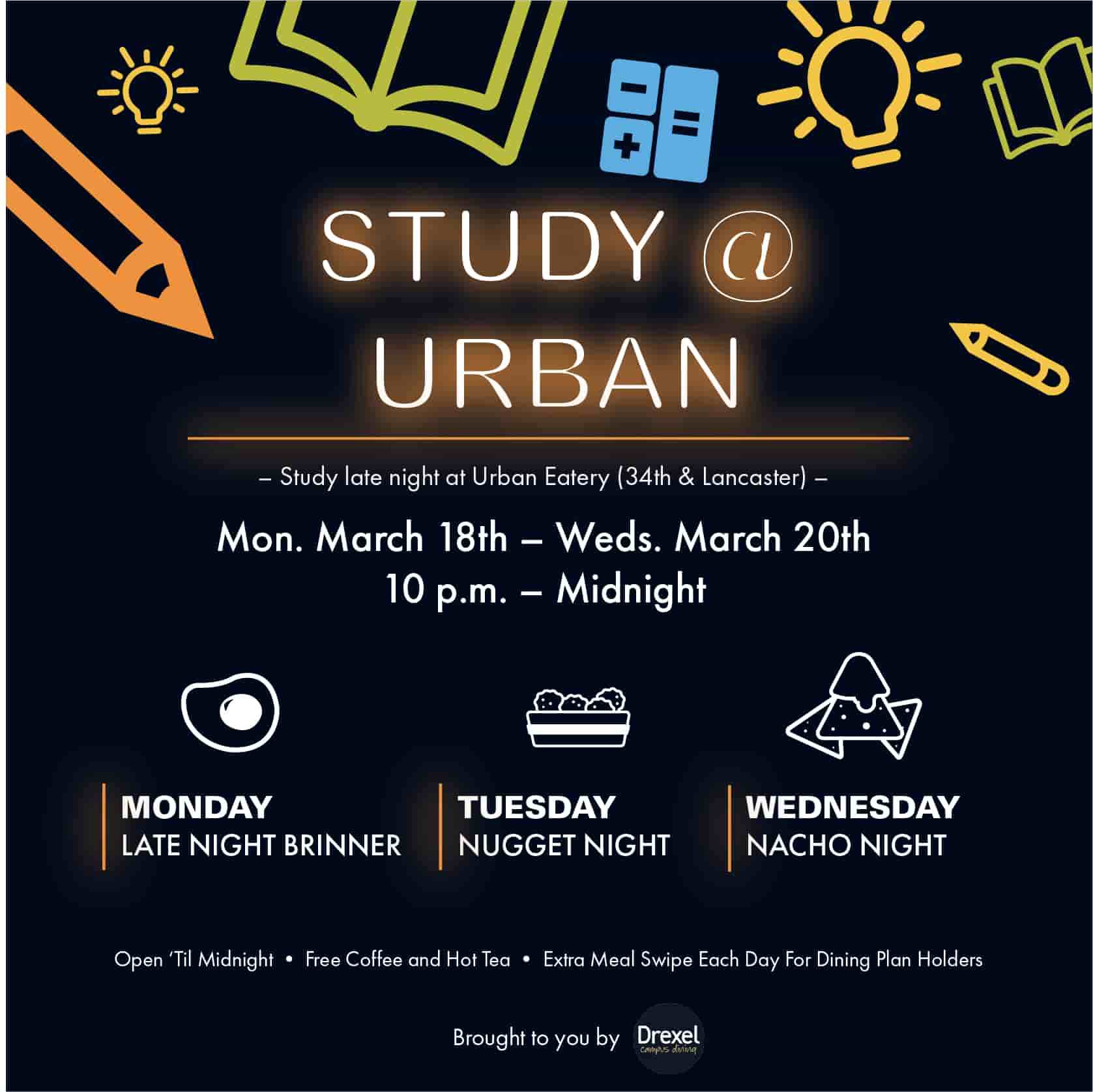 Snack and Study at Urban Eatery