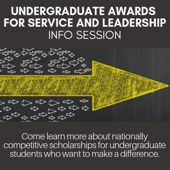 Undergraduate awards for service and leadership event image