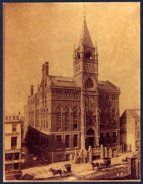 Hahnemann Medical College, North Broad St., circa 1886.