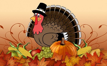 Thanksgiving turkey scene