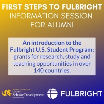 First Steps to Fulbright for alumni info session image