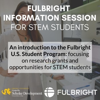 First Steps to Fulbright info session for STEM students image