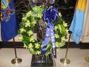 Memorial Wreath at the 10th Anniversary commemoration, Main Building