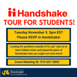 Graphic describing the Handshake tour