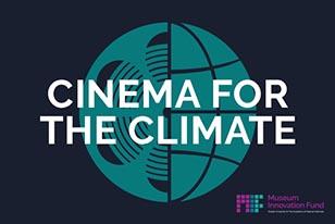 Graphic image saying Cinema for the Climate