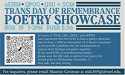 Trans Day of Remembrance Poetry Showcase