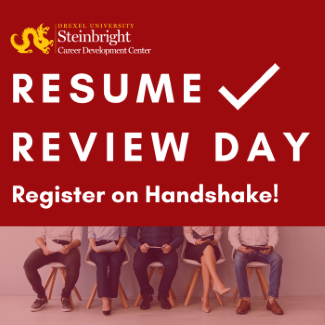 Graphic that says Resume Review Day