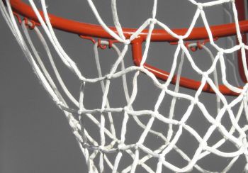 Close-up of a basketball net