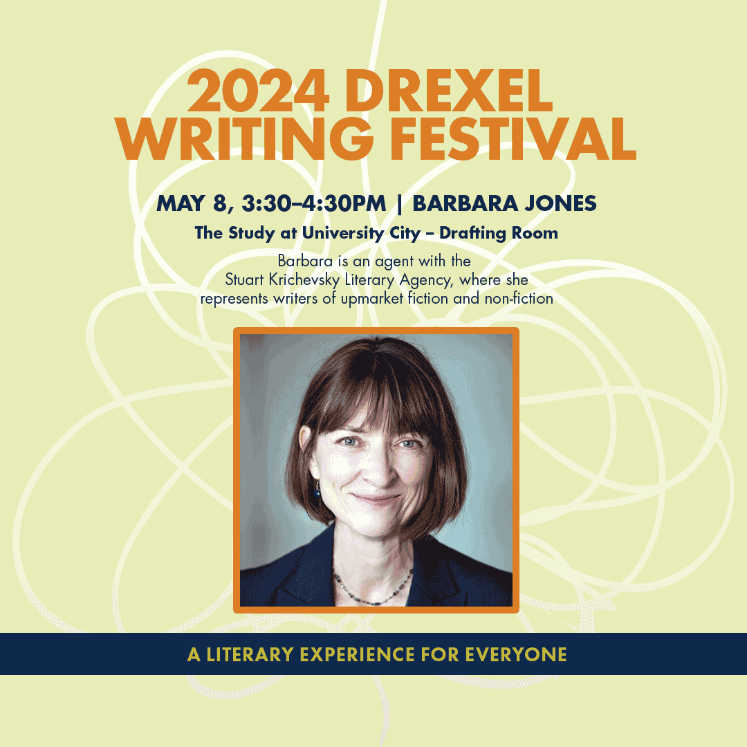 Drexel Writing Festival 2024 – Meet Barbara Jones, Literary Agent