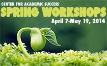Spring workshops at the CAS
