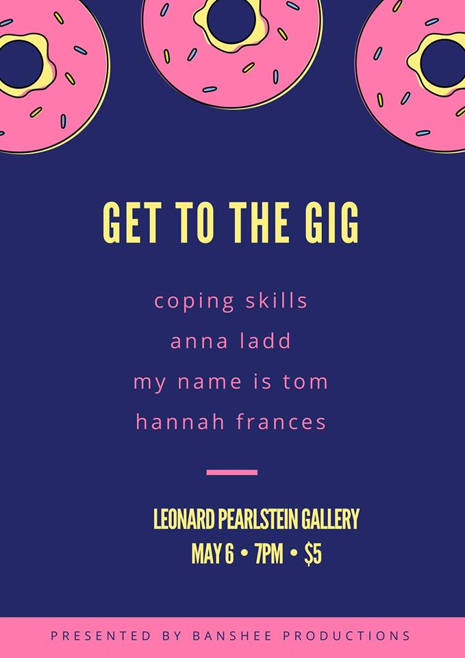 Show Poster - Coping Skills, Anna Ladd, Hannah Frances, and My Name is Tom