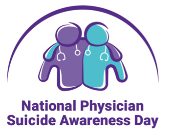 A logo for National Physician Suicide Awareness Day